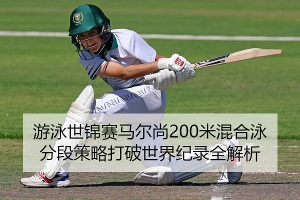 游泳世锦赛马尔尚200米混合泳分段策略打破世界纪录全解析